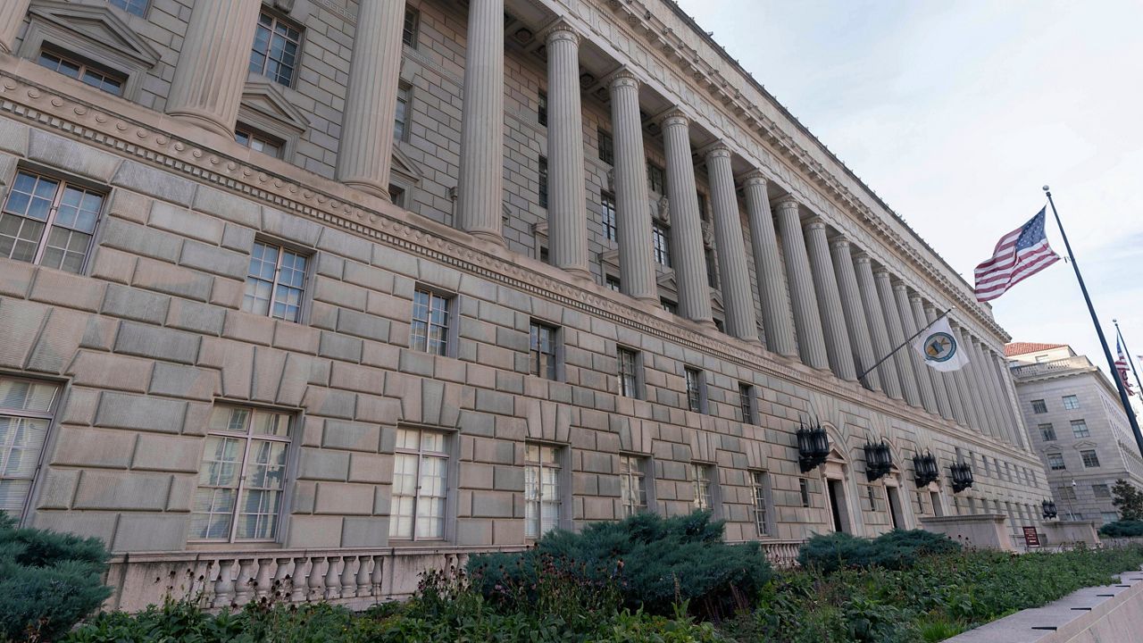 The U. S. Department of Commerce building is seen in Washington, Dec. 7, 2024. (AP Photo/Jose Luis Magana, file)