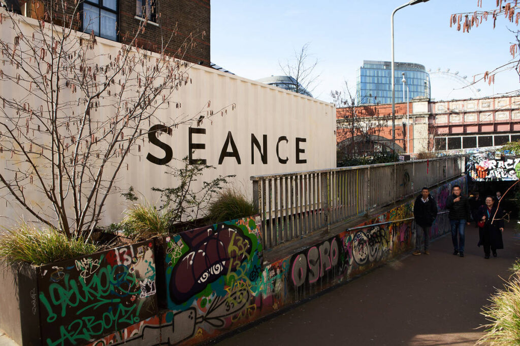 seance darkfield shipping container immersive experience