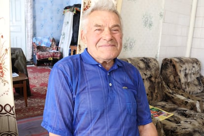 Mikola Panasovich, en su casa de la ciudad ucrania de Nizhin, el pasado día 4.