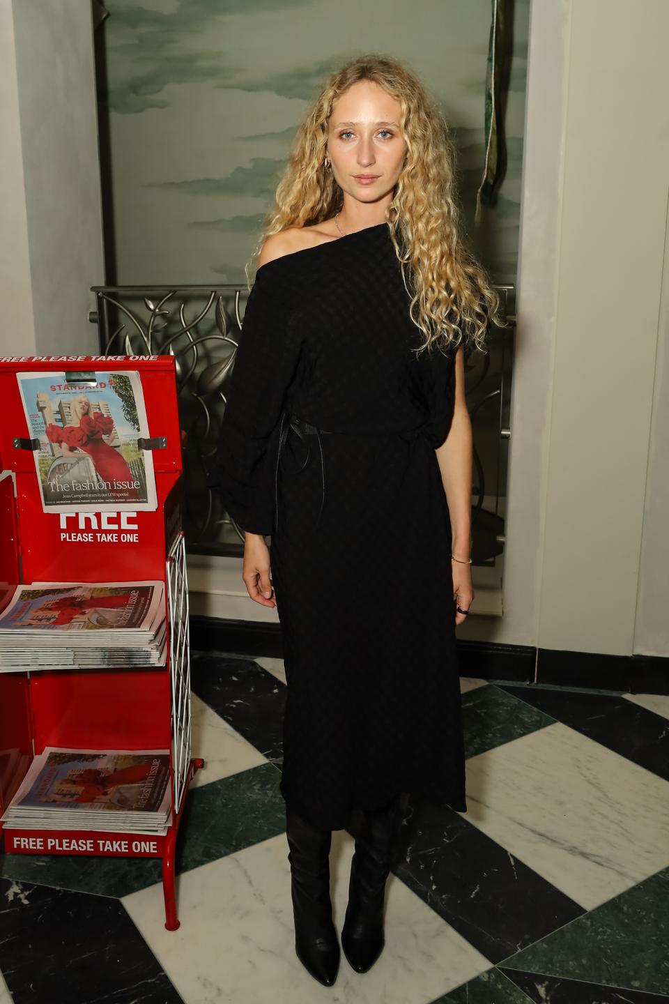 Elfie Reigate attends The London Standard's London Fashion Week party during LFW September 2025 at Aki