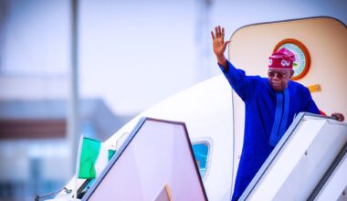Tinubu begins annual leave, travels to France, UK