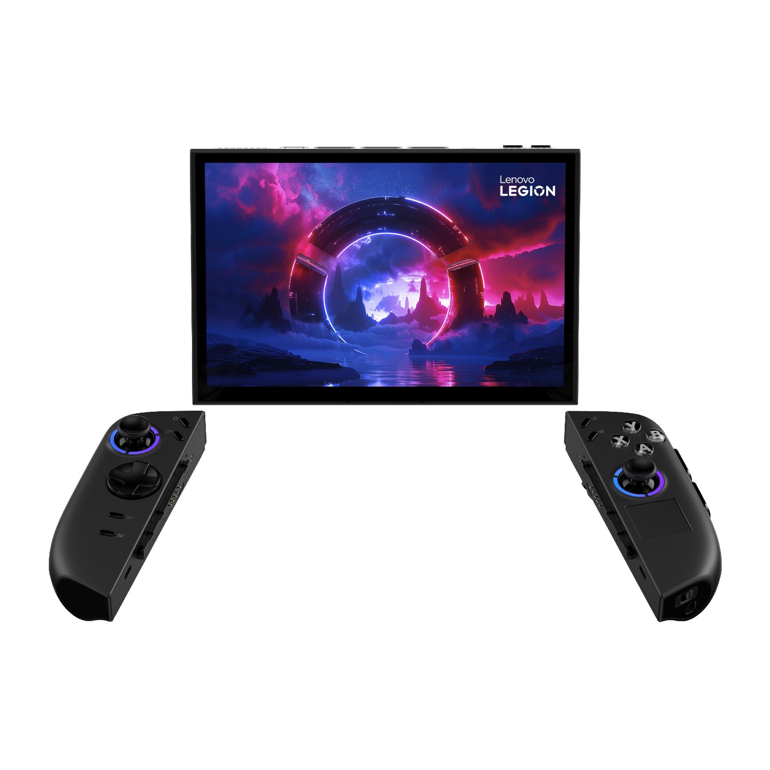 Render of the Lenovo Legion Go (Gen 2) prototype on a white background.