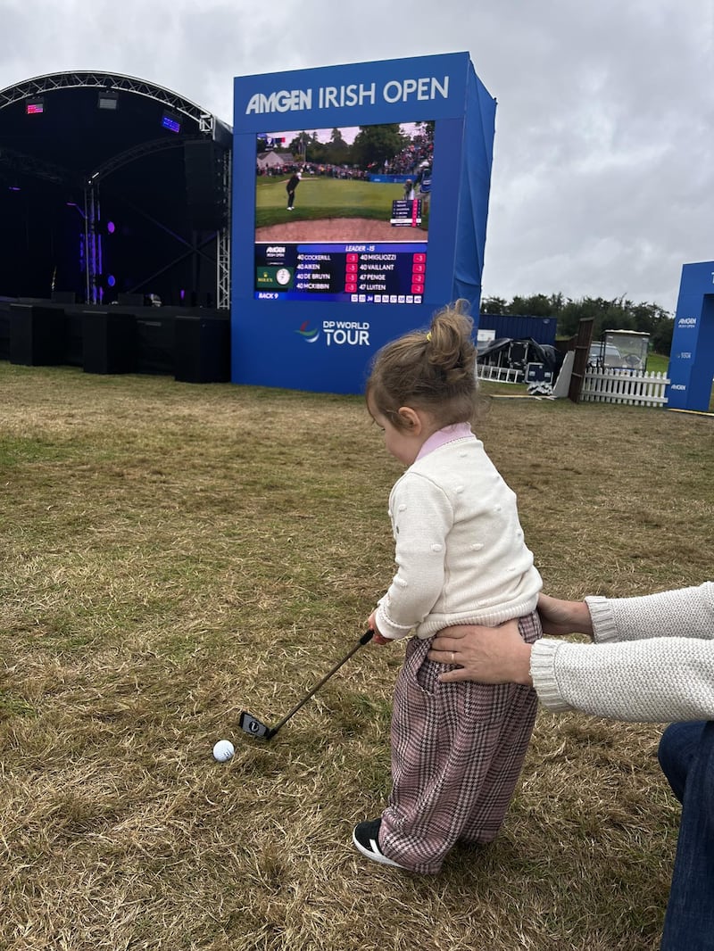 Alex getting some practice in at last week's Irish Open PICTURE: FACEBOOK/ALEX AND CREW