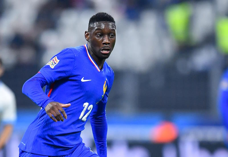 Randal Kolo Muani in action for France