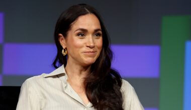 Meghan, Duchess of Sussex speaks onstage during the Breaking Barriers, Shaping Narratives: How Women Lead On and Off the Screen panel