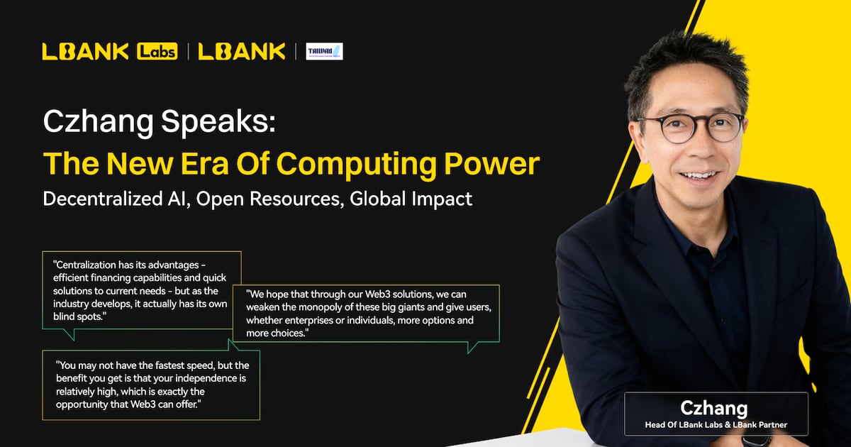 Czhang Lin of LBank Labs Speaks at TBOS on How Decentralized AI Could Reshape Global Computing – DL News