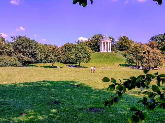 summer shot of the English garden in Munich, Germany