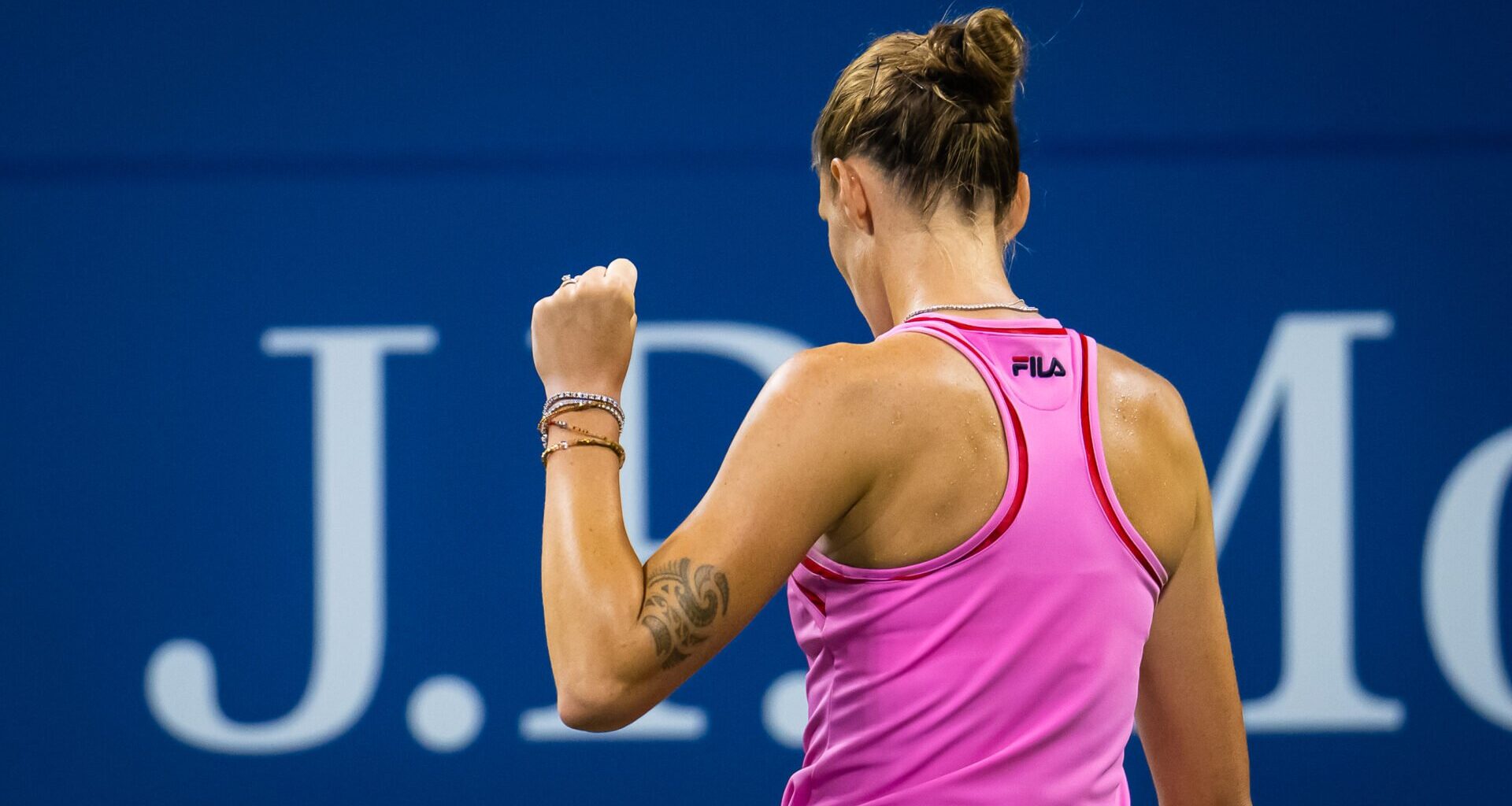 Former world number one wins her first match in over a year after being left unable to walk