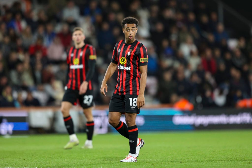 Tyler Adams in action for Bournemouth.