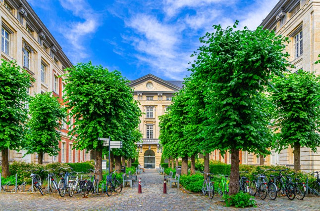 College De Valk of KU Leuven Katholieke Universiteit Leuven Catholic research university building in Leuven city historical center, Flemish Region, Flemish Brabant province, Belgium