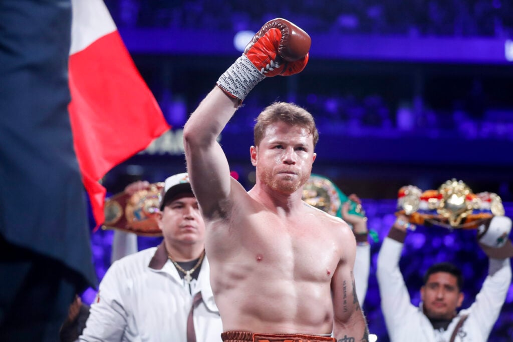 Canelo Alvarez before his fight with Edgar Berlanga