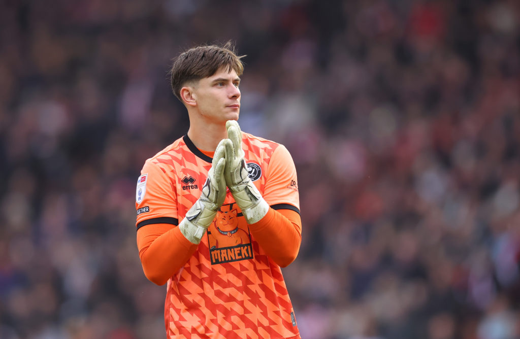 Michael Cooper playing for Sheffield United.