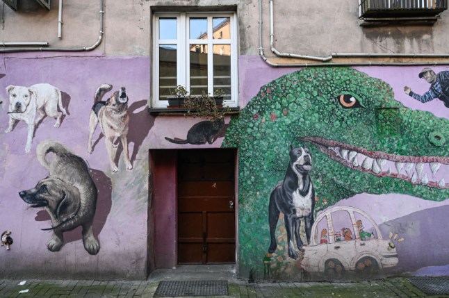 Unique and colorful courtyards of Wroclaw