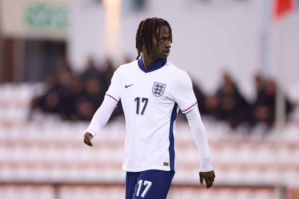 Darko Gyabi in action for England's U20 side.