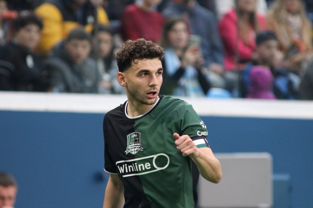 Eduard Spertsyan (10) of Krasnodar seen in action during the
