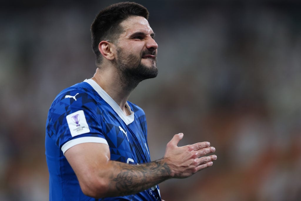 Aleksander Mitrovic in action for Al-Hilal