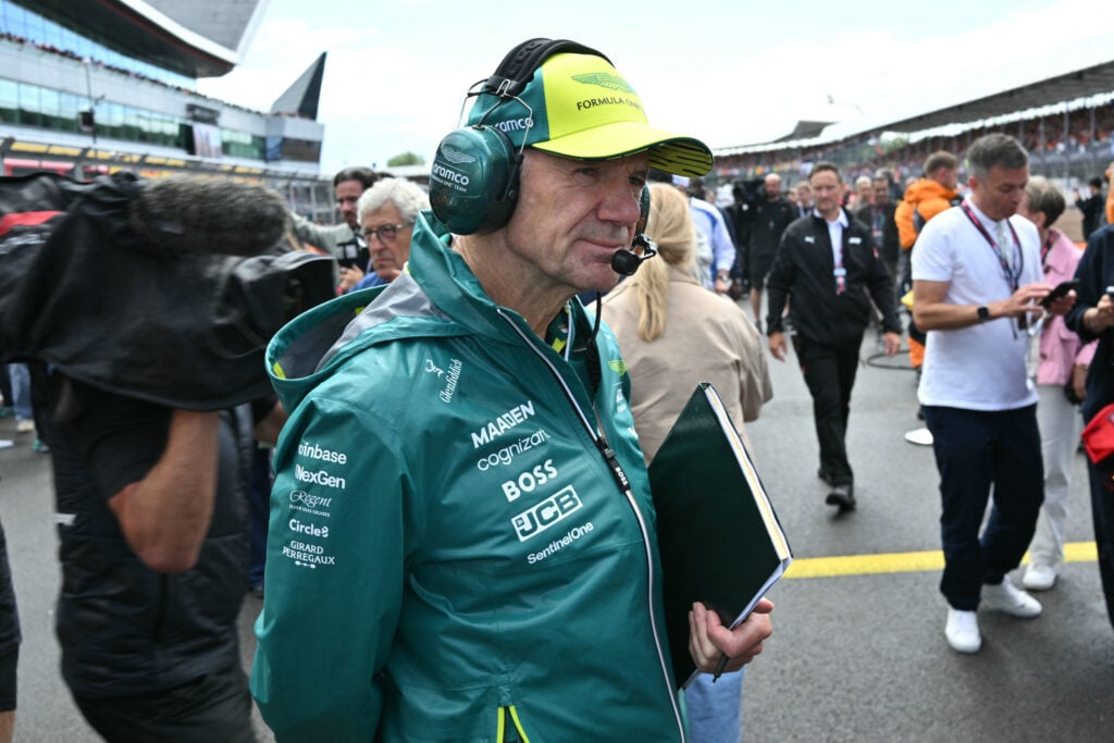 Aston Martin managing director Adrian Newey on the grid at the 2025 F1 British Grand Prix