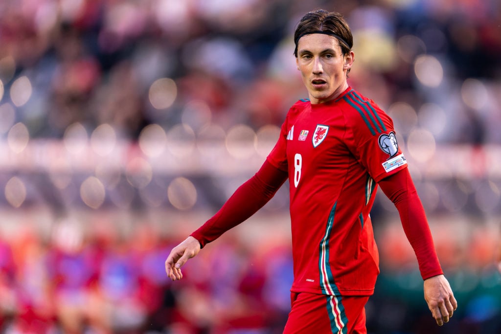 Harry Wilson in action for Wales.
