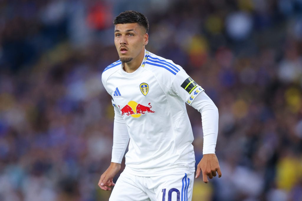 Joel Piroe during Leeds United v Everton - Premier League