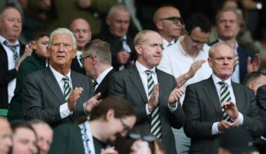 What Michael Nicholson and Chris McKay did in the stands as Celtic fans displayed a protest at Firhill