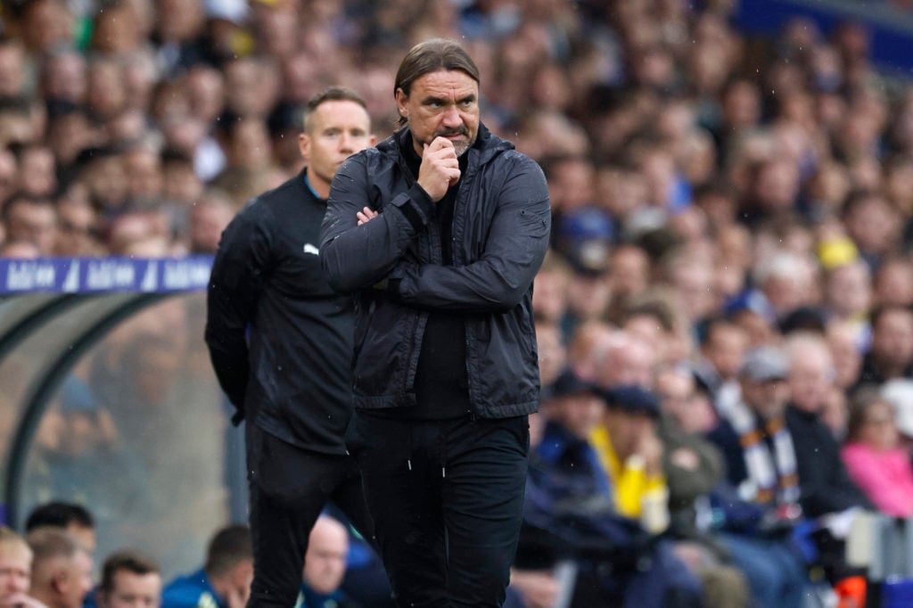 Daniel Farke, Leeds manger during game v Newcastle United.