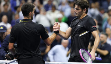 Taylor Fritz rates Novak Djokovic’s chances of beating Carlos Alcaraz and Jannik Sinner to win the US Open title