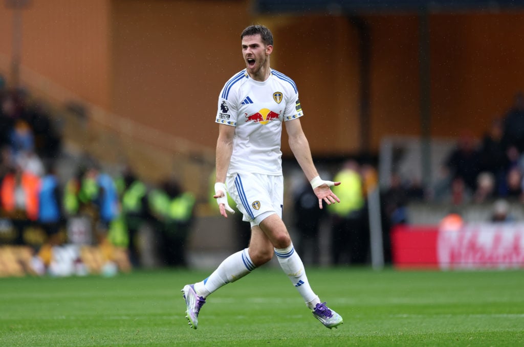 Anton Stach celebrates during Wolverhampton Wanderers v Leeds United - Premier League