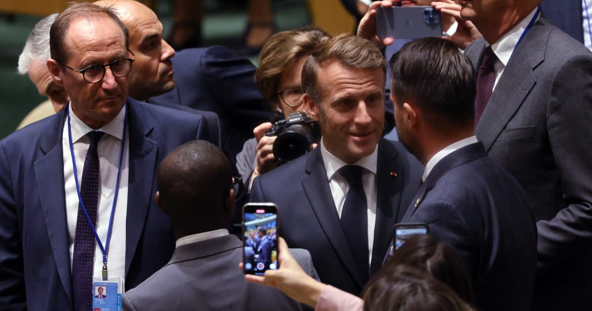 Macron defies Trump, revives ghost of Gaullism with push for Palestinian statehood – POLITICO