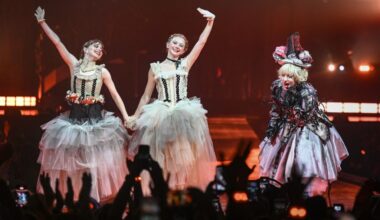 Lady Gaga & 'Wednesday' Costars Do 'The Dead Dance' At London Concert