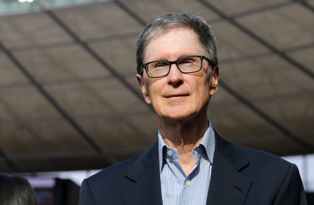 Liverpool and FSG co-owner John Henry looks on