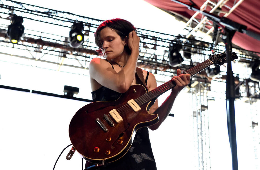 Adrianne Lenker of Big Thief performing at Coachella in 2018