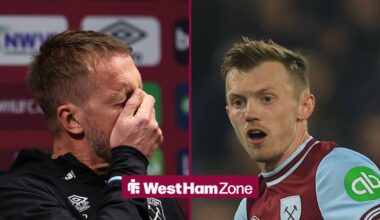 James Ward-Prowse left out of West Ham squad travelling to Everton as Graham Potter exit fall-out continues