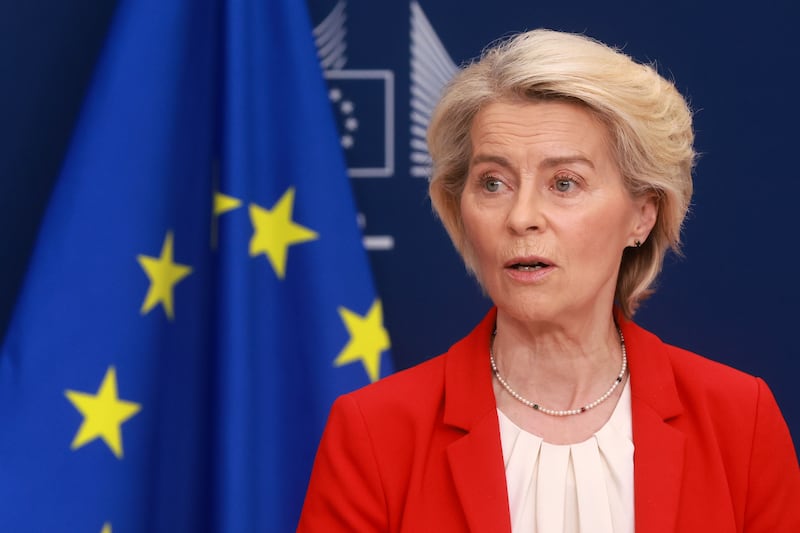 'We have agreed with Ukraine that a total of €2 billion will be spent on drones,' European Commission president Ursula von der Leyen announced. Photograph: EPA