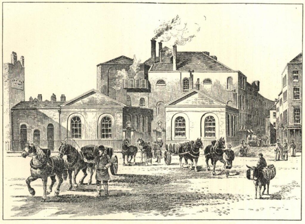 an image of the Horseshoe Brewery, London in 1800