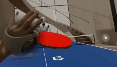 Hit Longer Rallies In Ping Pong Club On Apple Vision Pro With A PSVR 2 Controller