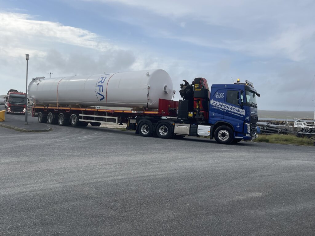 Rocket tanks arrive in Unst ahead of first launch from SaxaVord Spaceport