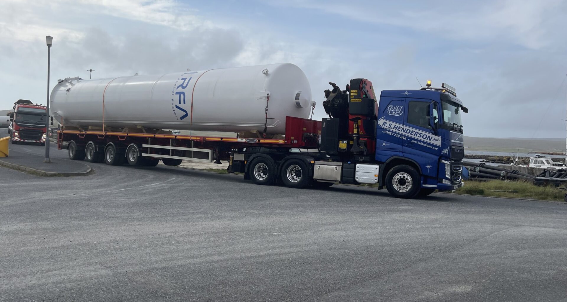 Rocket tanks arrive in Unst ahead of first launch from SaxaVord Spaceport
