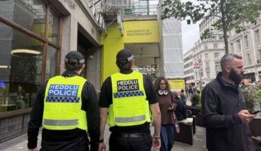 Police secure central London for Stop Trump Coalition march