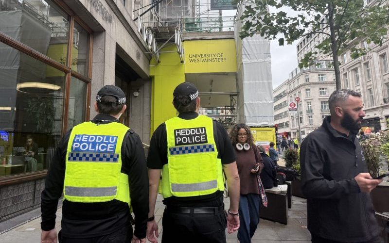 Police secure central London for Stop Trump Coalition march