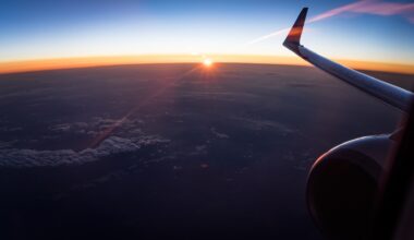 Image of an aeroplane in the sky