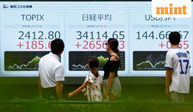 Indian stock market: Asian markets slipped, while the US stock market ended lower overnight, after stronger US economic data cast doubt on the Federal Reserve’s rate cut outlook.