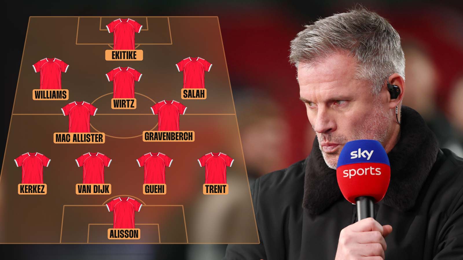 Jamie Carragher's dream Liverpool XI