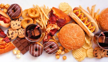 Junk Food Table Ultraprocessed Unhealthy Snacks