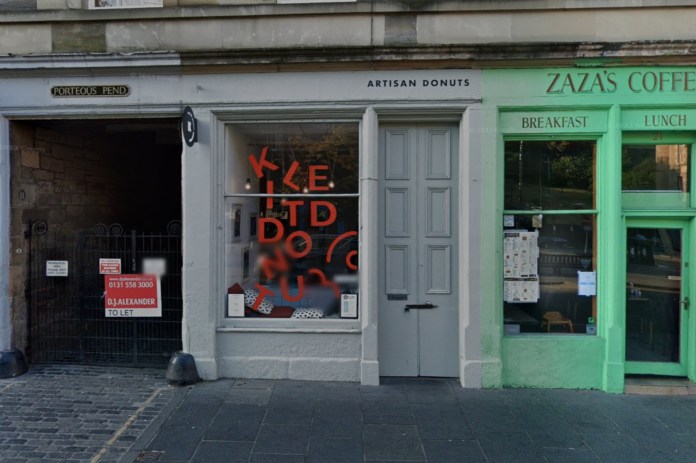 The Kilted Donuts branch in Grassmarket, Edinburgh (C) Google