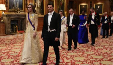 Snubbed? Tiffany Trump walks behind husband, Kate Middleton at banquet