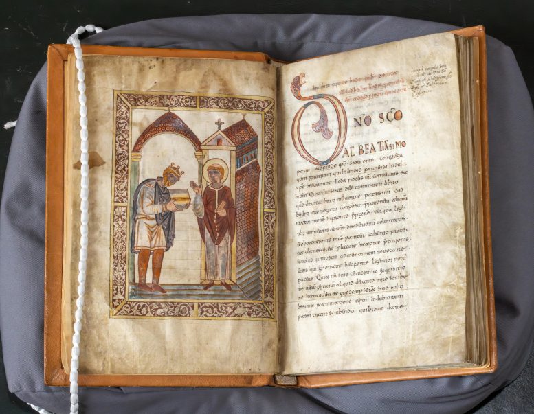 Manuscript Showing King Æthelstan