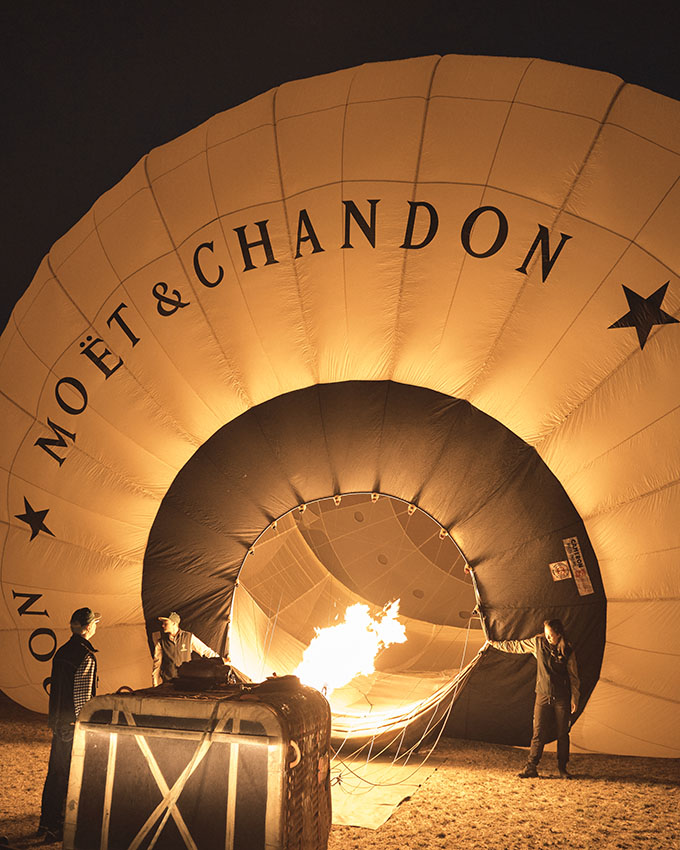 Moët & Chandon hot-air balloon