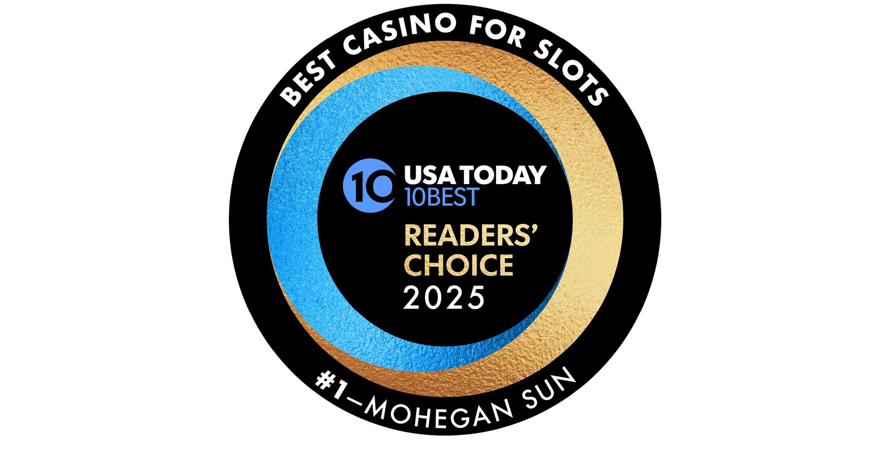 Mohegan Sun Named #1 "Best Casino for Slots" in USA TODAY 10Best Readers' Choice Awards