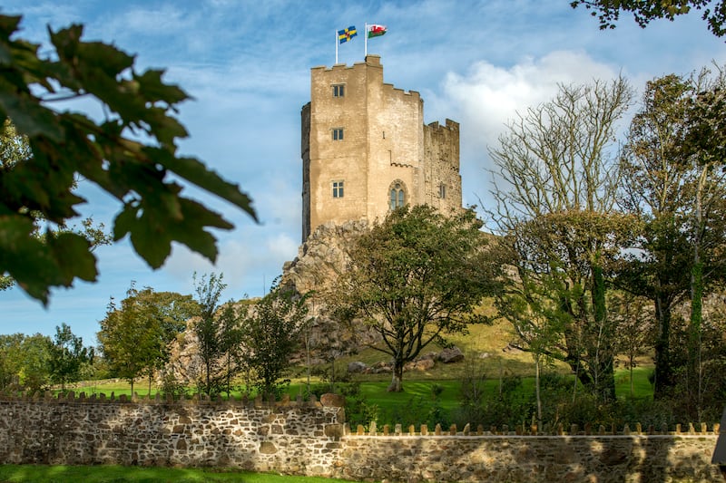 Roch Castle, St David's, Wales, originates from the 1100s