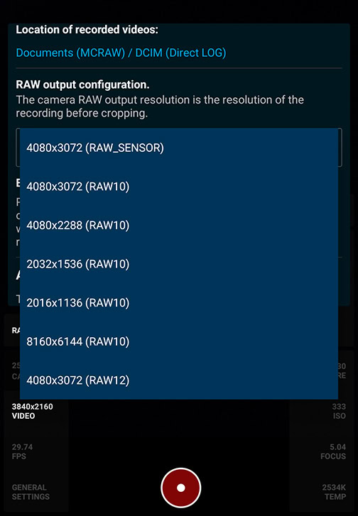 PIxel 10 Pro XL video options